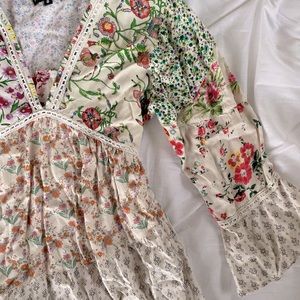 Floral dress. Short. Flowy, boho, light weight, thin,